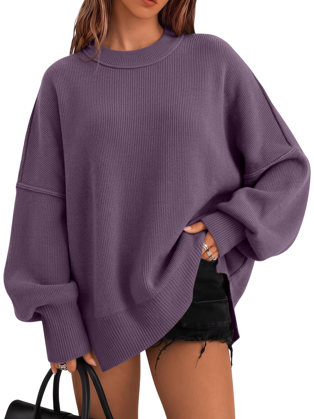 LILLUSORY Oversized Sweaters for Women 2026 Fall Fashion Outfits Clothes