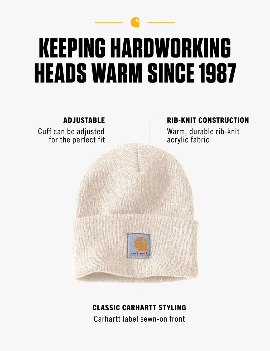 Carhartt Men's Iconic A18 Watch Cap Beanie