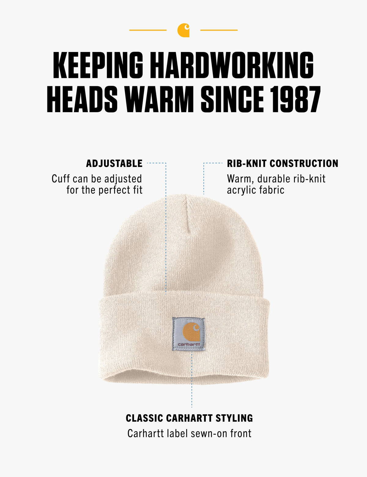 Carhartt Men's Iconic A18 Watch Cap Beanie