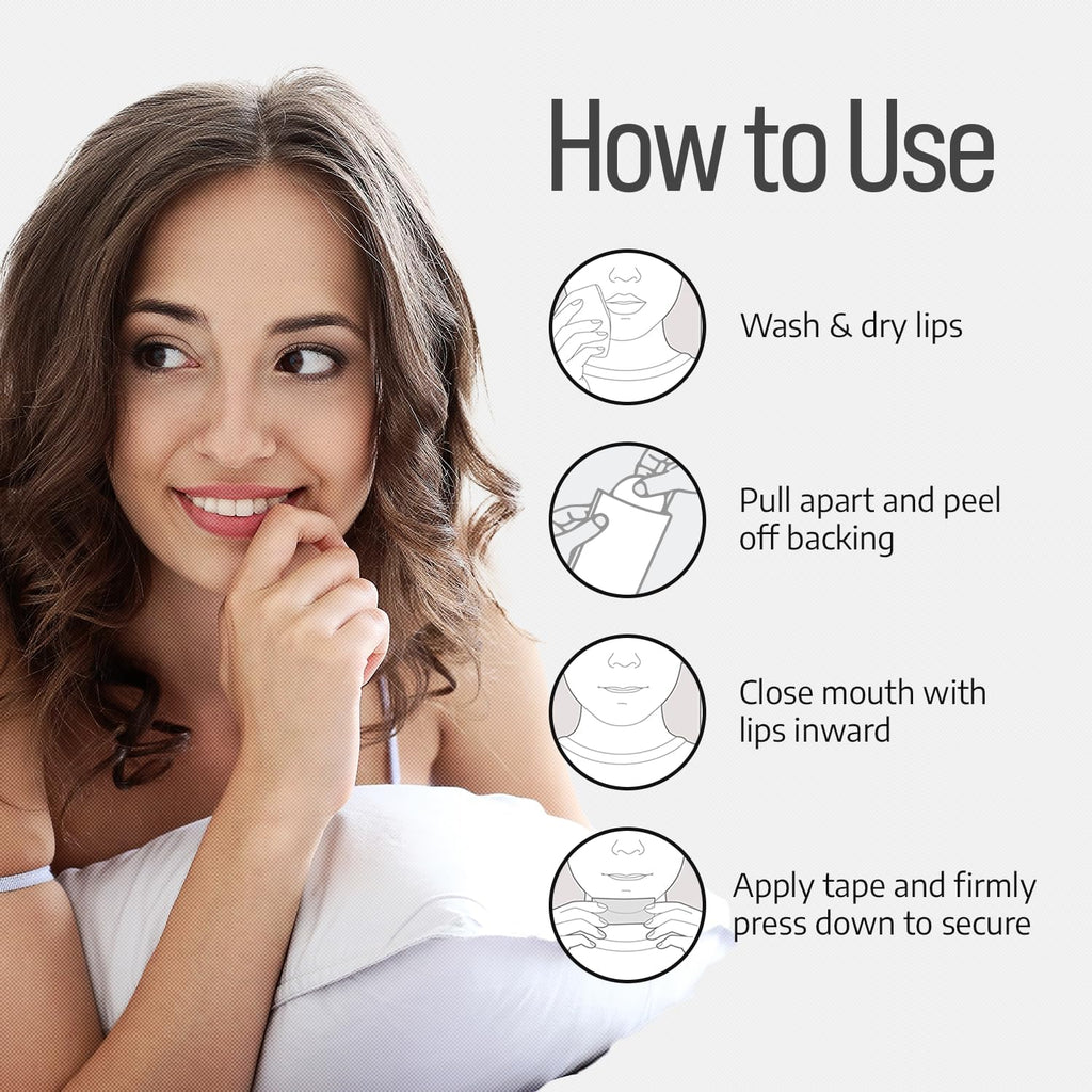 Mouth Tape for Sleeping - Comfort & Hypoallergenic Tape for Sensitive Skin