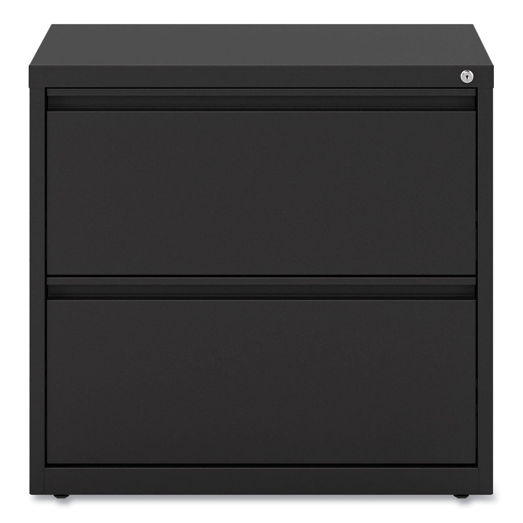 Alera Lateral File, 2 Legal/Letter-Size File Drawers, Black, 30" x 18.63" x 28"