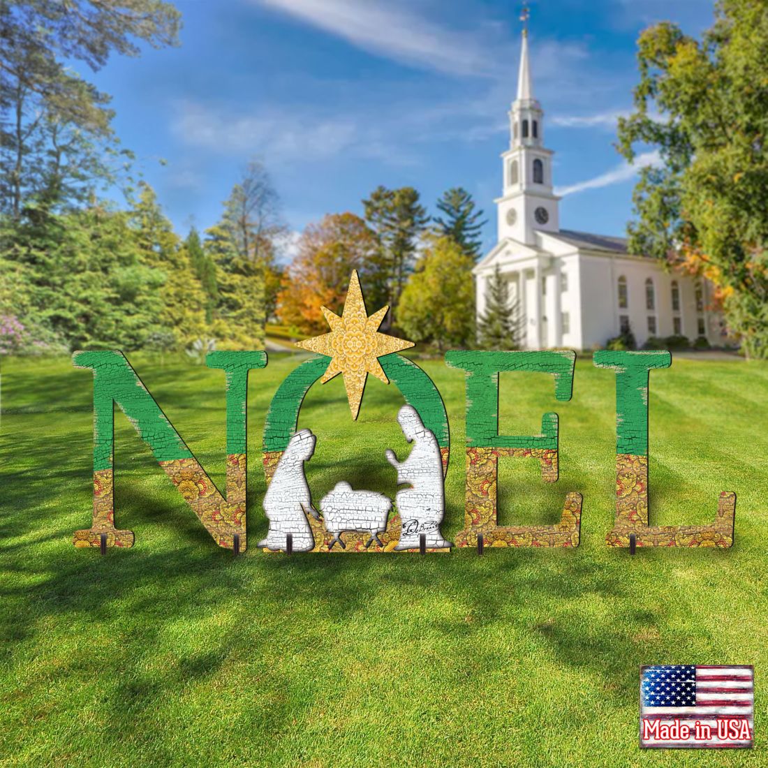 Noel Outdoor Nativity Set  by G. DeBrekht - Nativity Holiday Décor - 8121457F-S4L