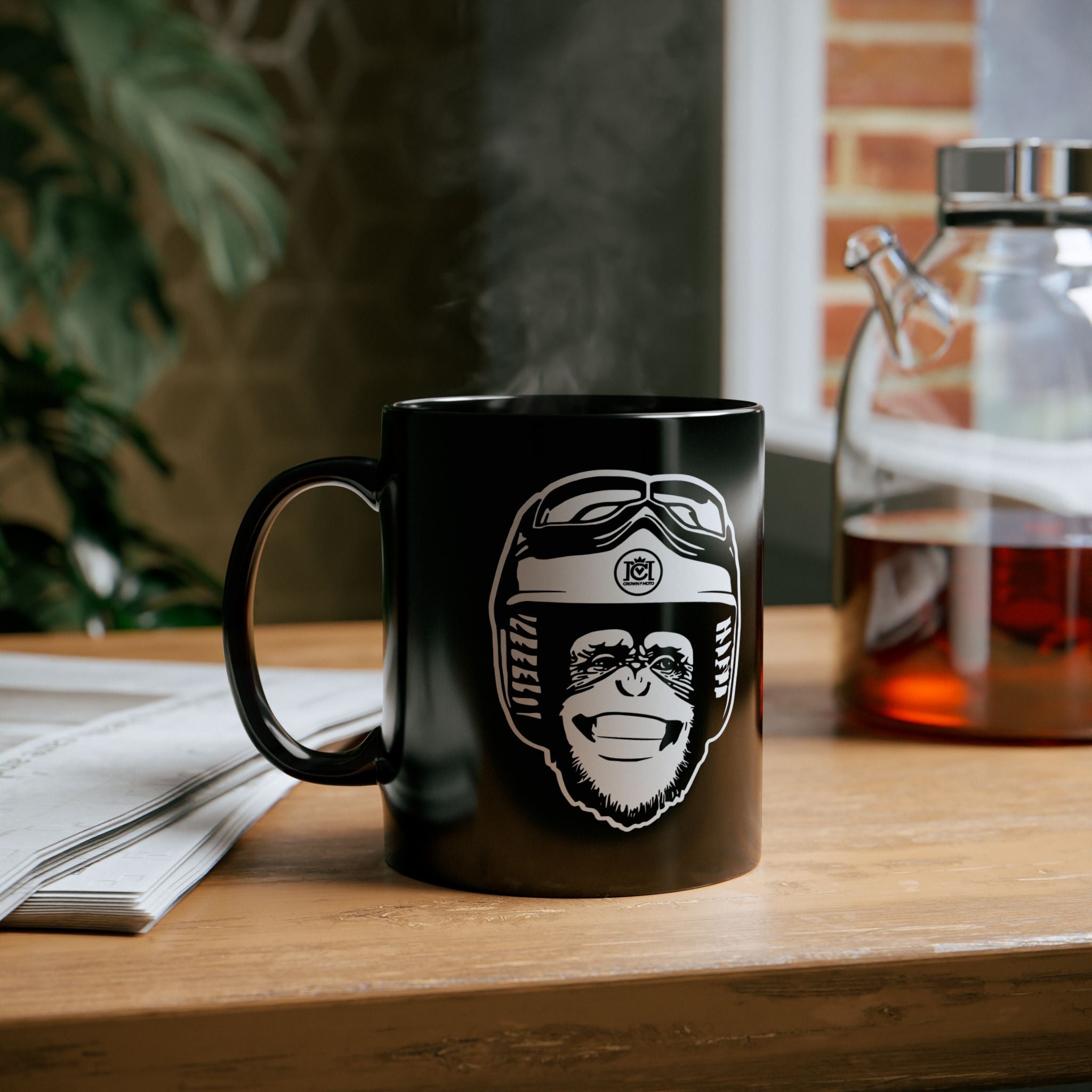 Moto Monkey Mug - for Coffee & Tea Loving Motorcyclists