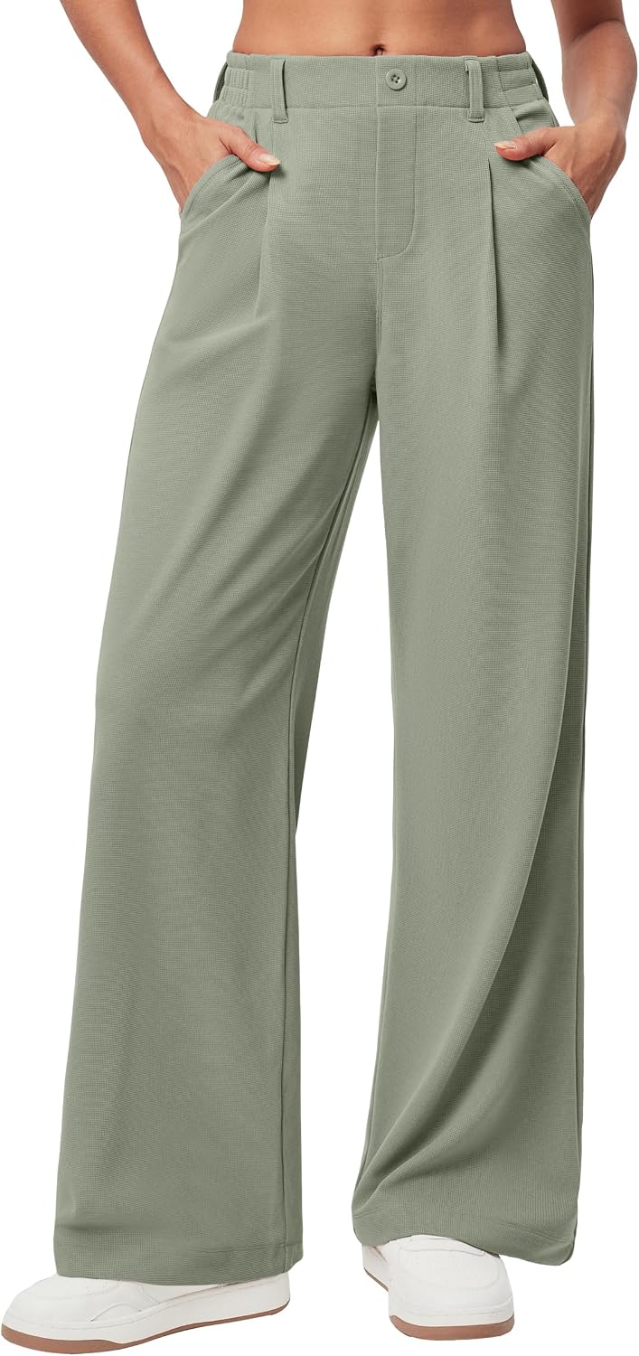 Ewedoos Wide Leg Dress Work Pants for Women Business Casual Office Outfits