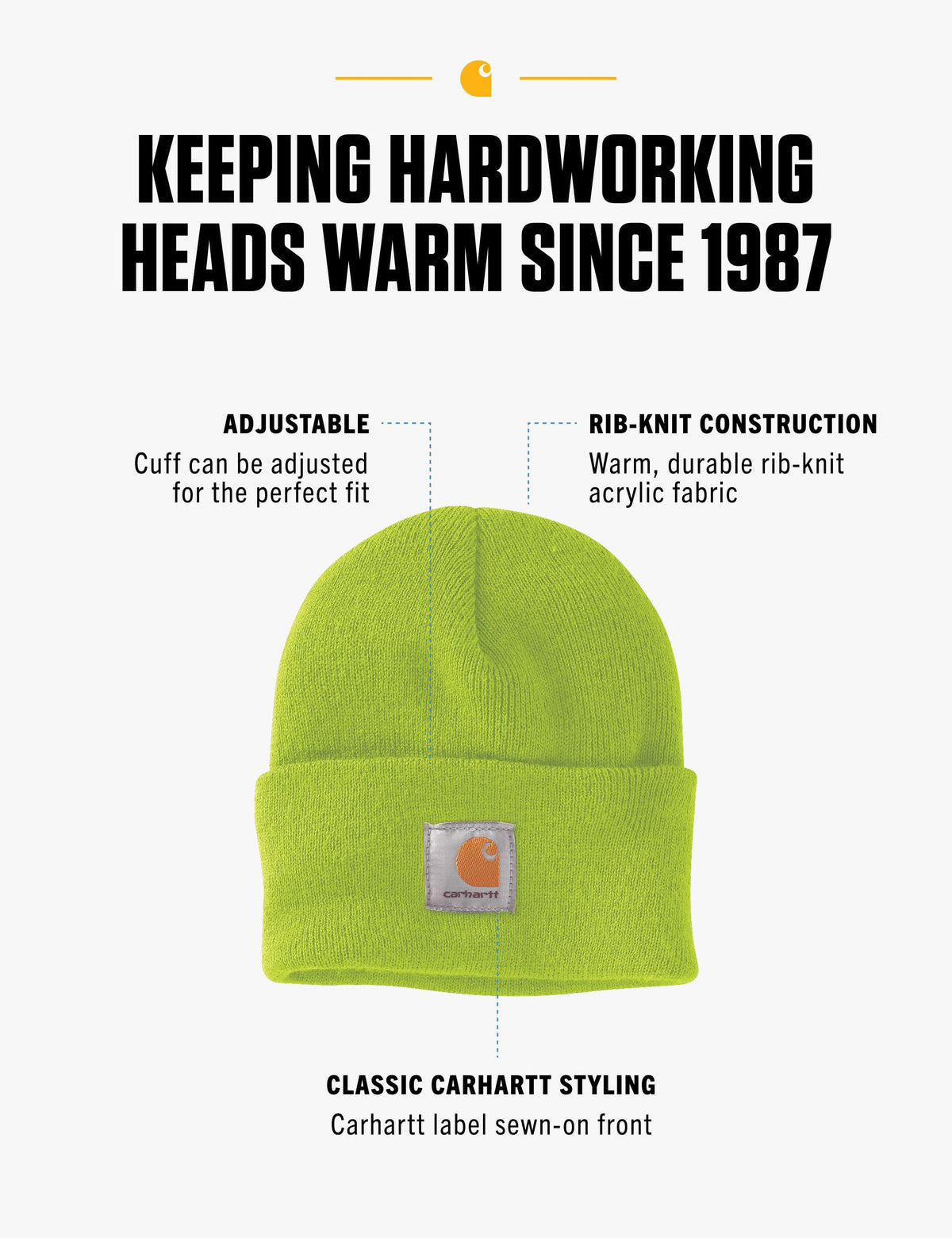 Carhartt Men's Iconic A18 Watch Cap Beanie