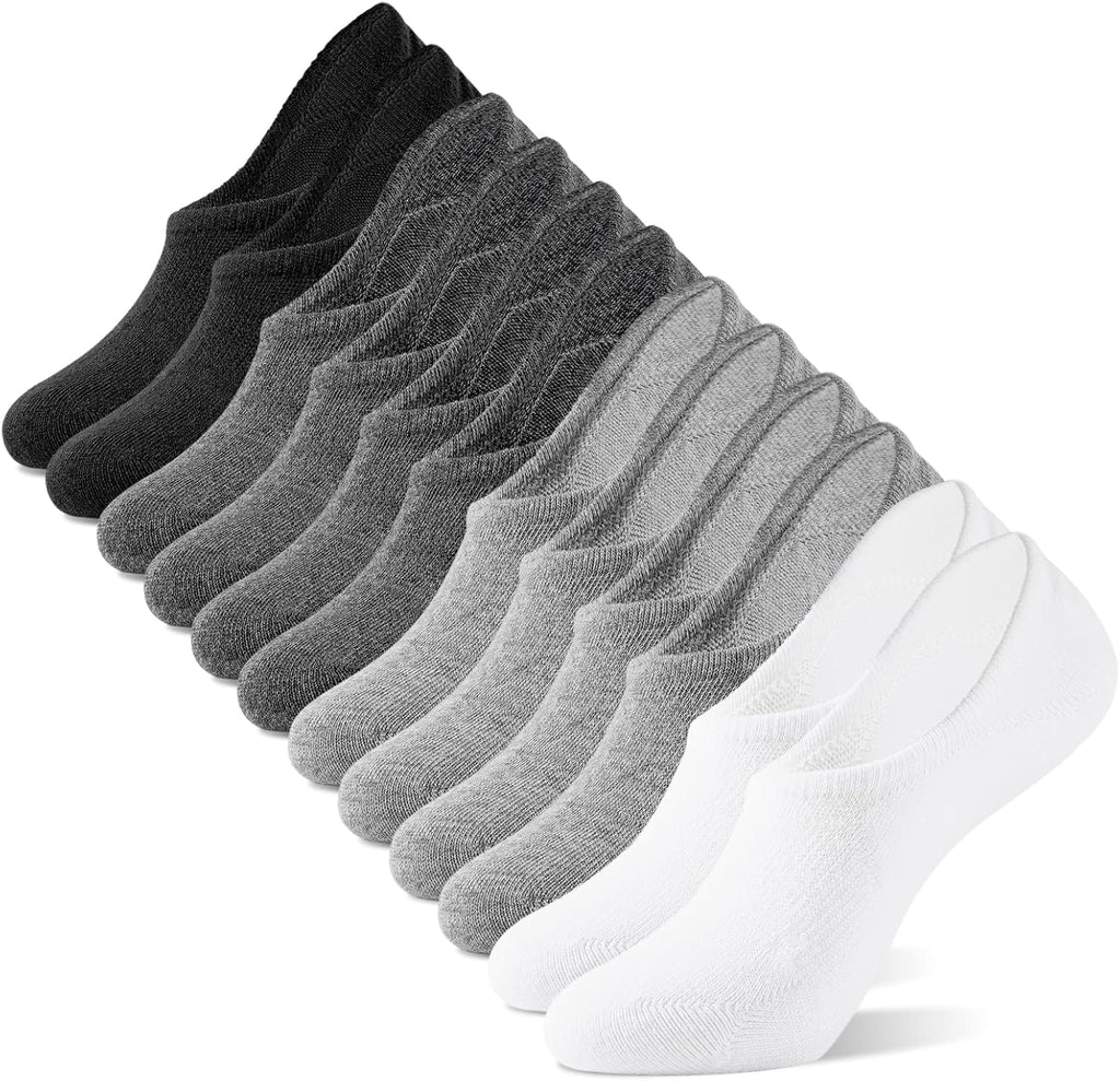 IDEGG Women & Men No Show Low Cut Anti‑Slip Casual Sports Running Socks