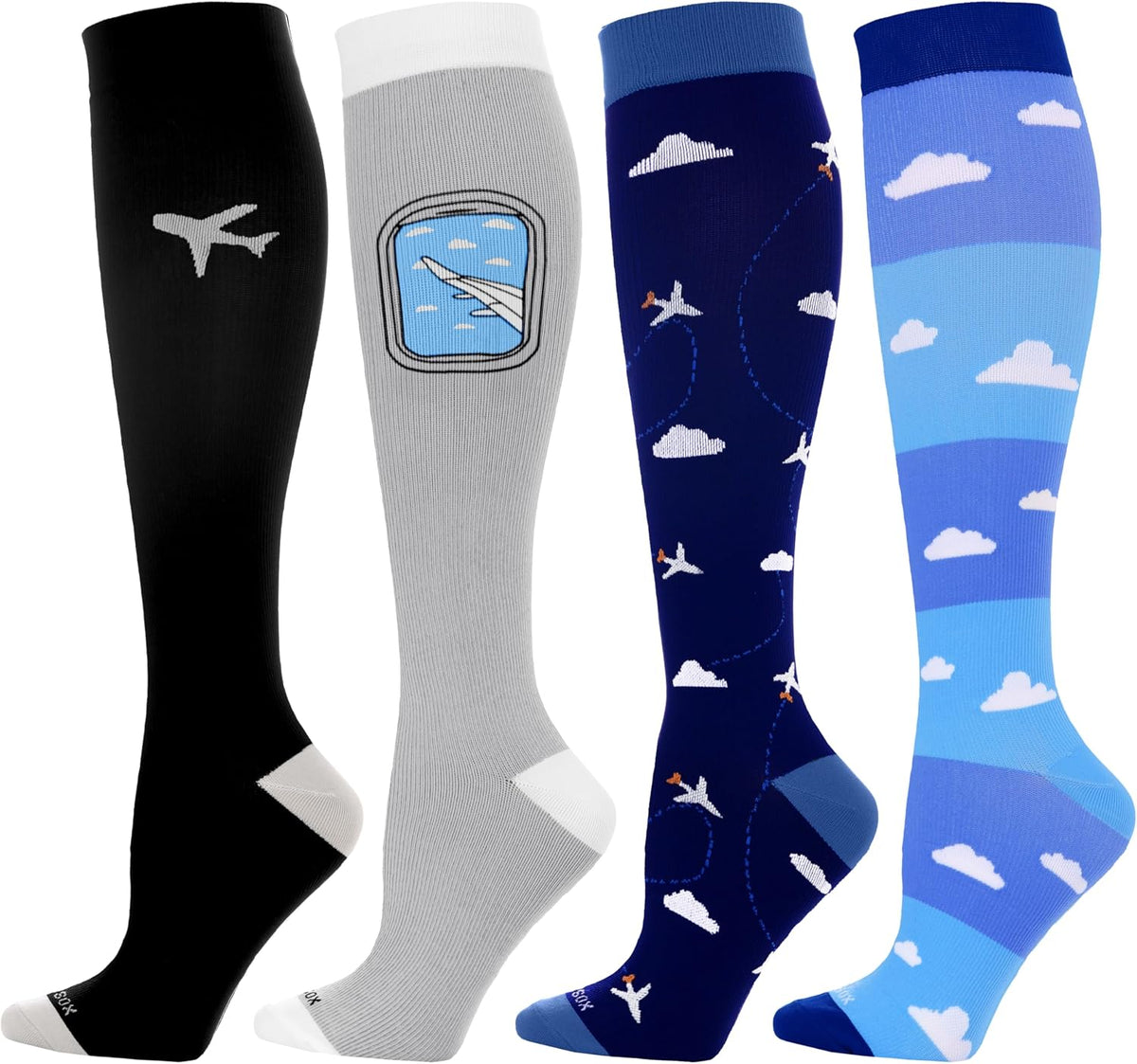 LEVSOX Compression Socks Women and Men, 20-30mmHg, Best for Nurses, Travel, Pregnancy