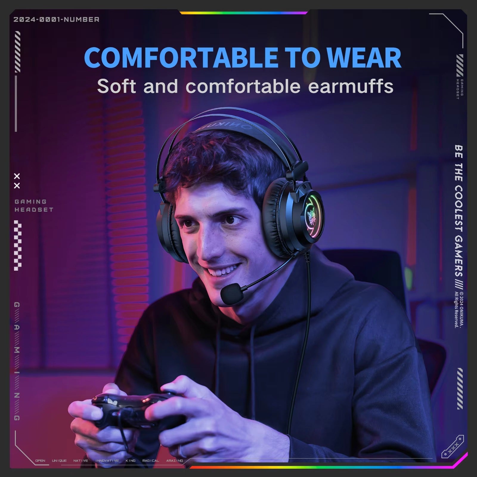 Nemo Eagle Eye Gaming Headphones – Wireless USB & 3.5mm
