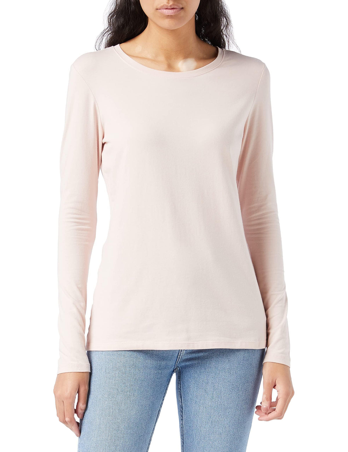 Amazon Essentials Women's Regular-Fit Long-Sleeve Crewneck T-Shirt (Available in Plus Size)