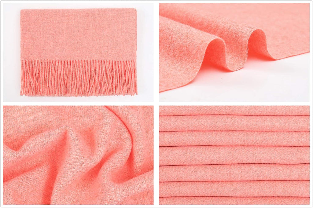 RIIQIICHY Winter Scarfs for Women Pashmina Shawls Wraps for Evening Dresses Large Warm Soft Scarves