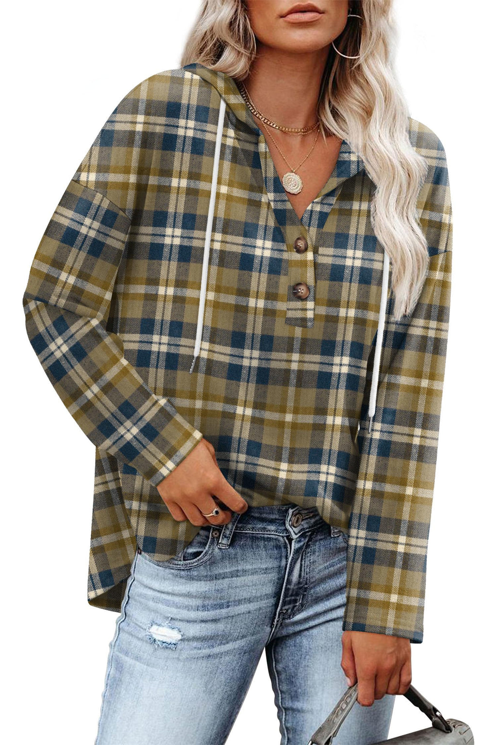 RUMIA Womens Tops V Neck Sweatshirt for Women Pullover Fall Outfits Loose