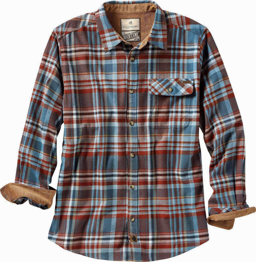 Legendary Whitetails Mens Flannel Long Sleeve Button Down 100% Cotton Shirt