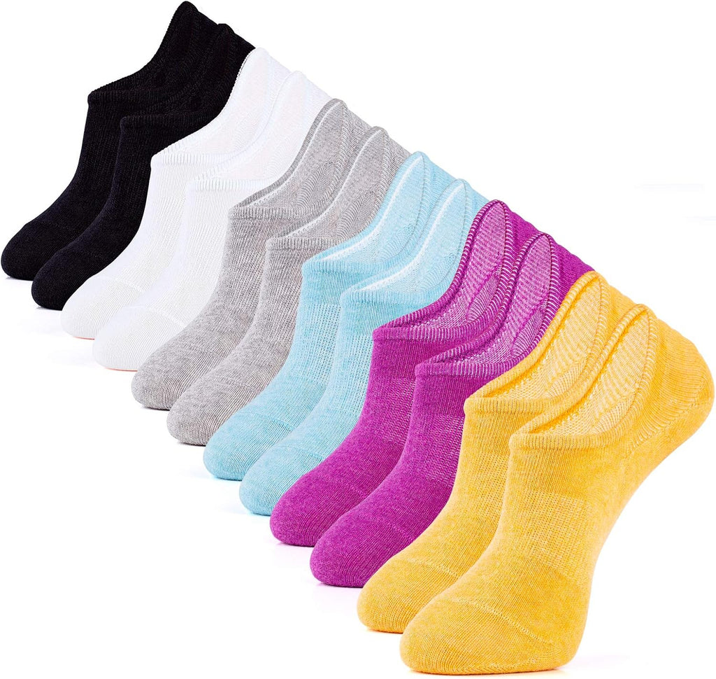 IDEGG Women & Men No Show Low Cut Anti‑Slip Casual Sports Running Socks
