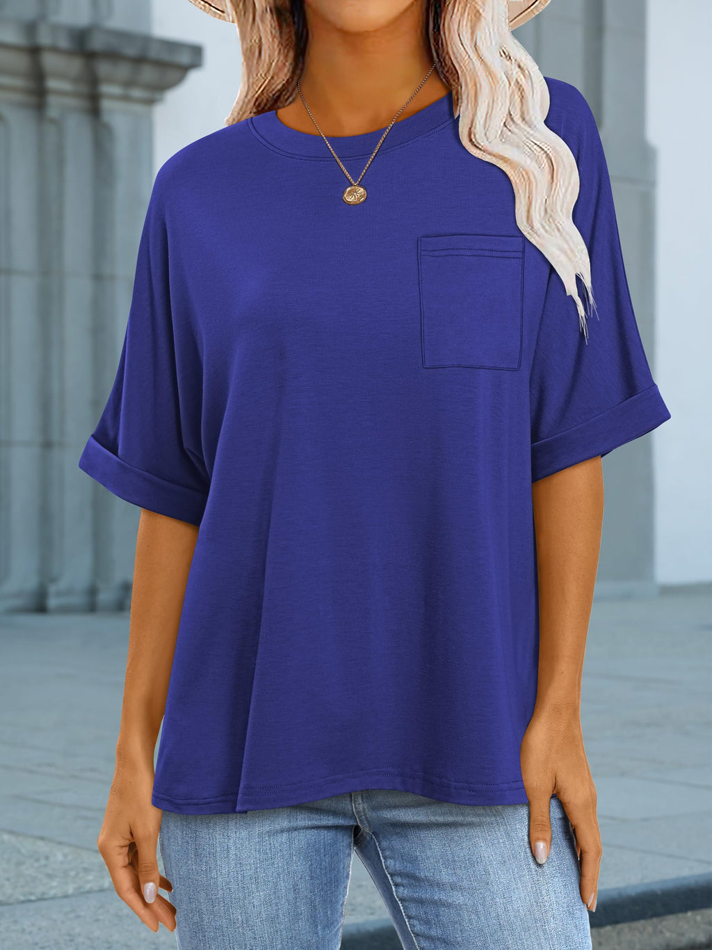 ANRABESS Womens Tops Short Sleeve Oversized T Shirts