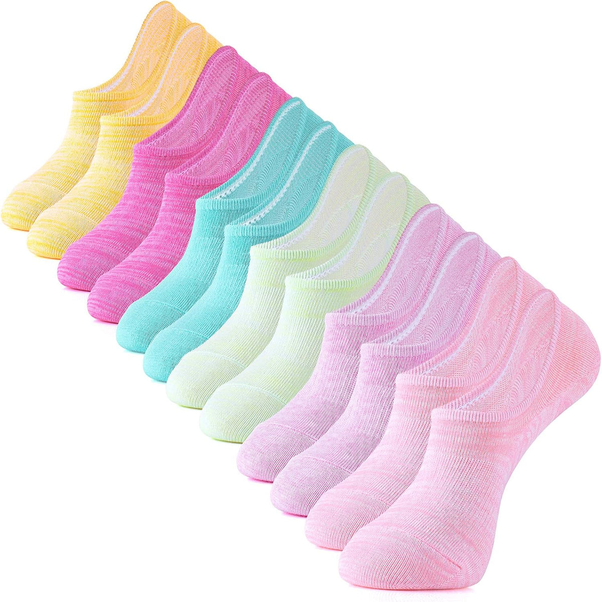 IDEGG Women & Men No Show Low Cut Anti‑Slip Casual Sports Running Socks