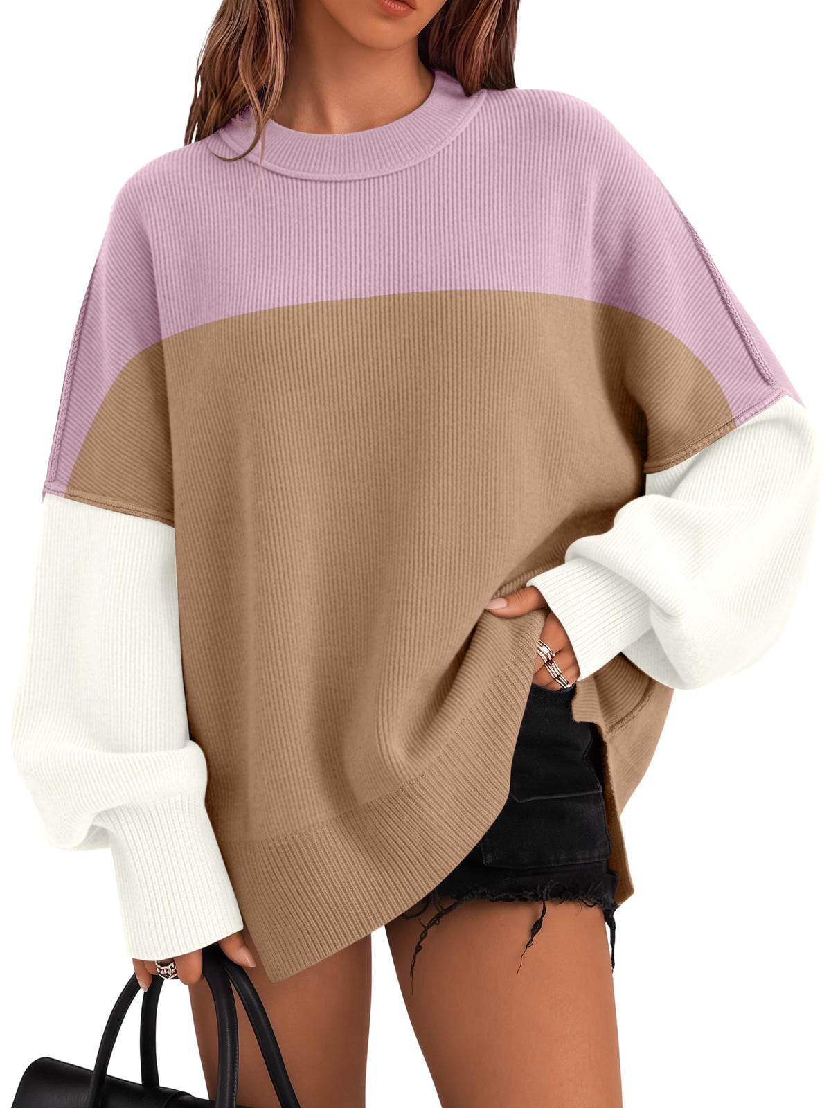 LILLUSORY Oversized Sweaters for Women 2026 Fall Fashion Outfits Clothes