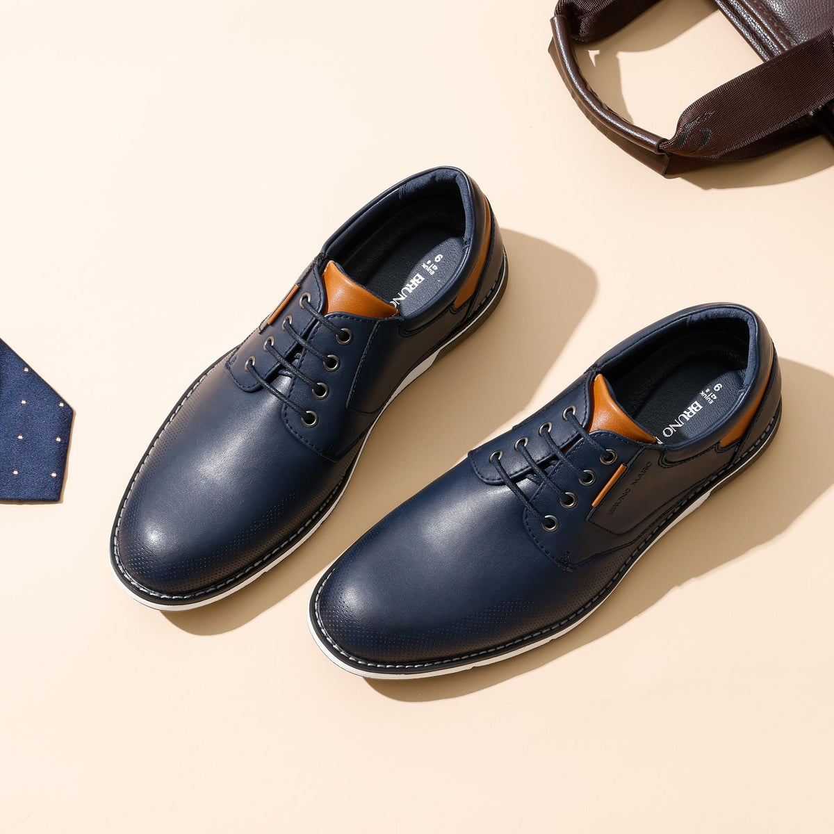 Bruno Marc Men's Dress Oxfords Casual Derby Sneakers