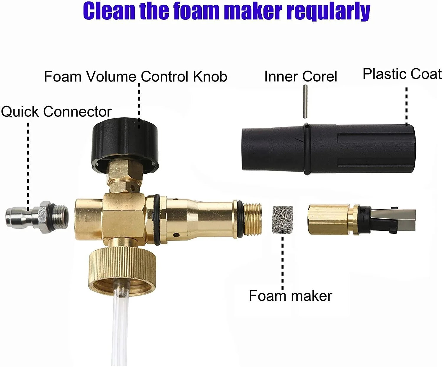 Foam Cannon, Tall Design, Adjustable Snow Foam