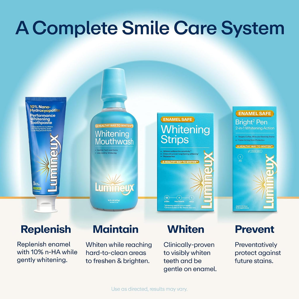 Lumineux 10% Nano Hydroxyapatite Whitening Toothpaste, 3.75 oz, 2 Pack