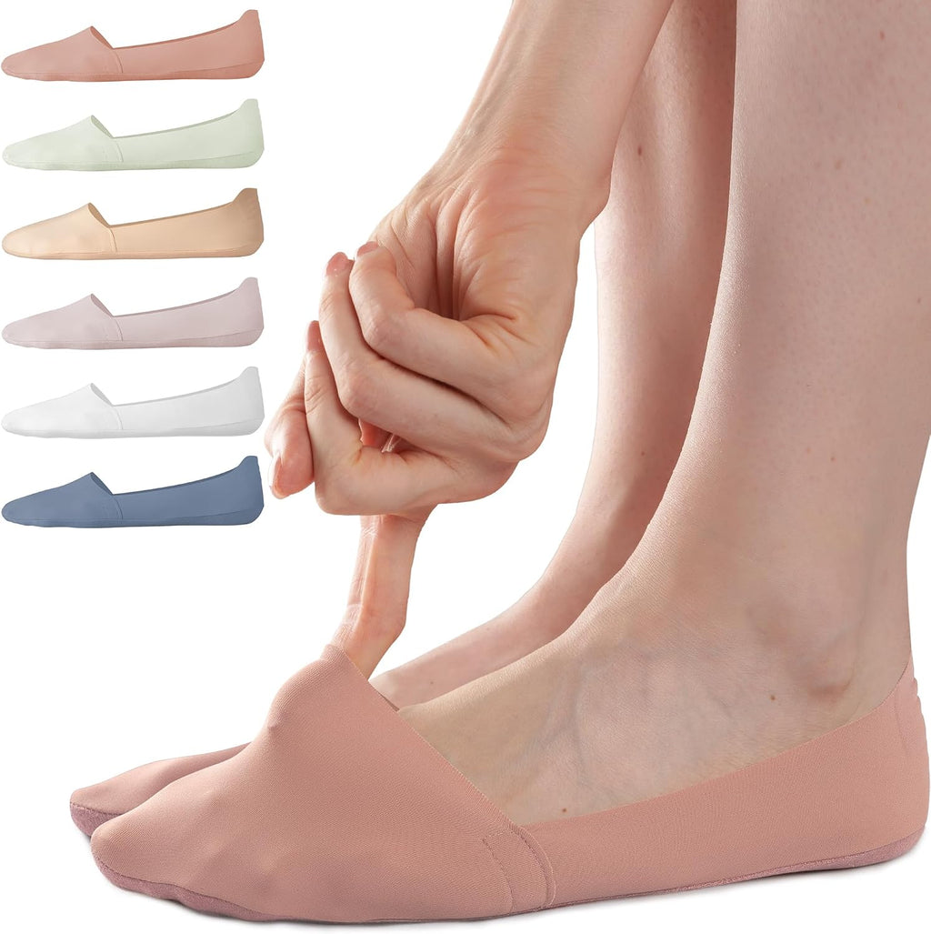 Sofier No Show Socks Womens,6 Pairs Non Slip Low Cut Invisible Liner