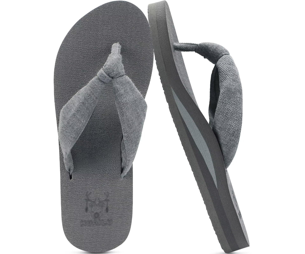 KuaiLu Flip Flops for Women with Arch Support Summer Beach Thong Sandals