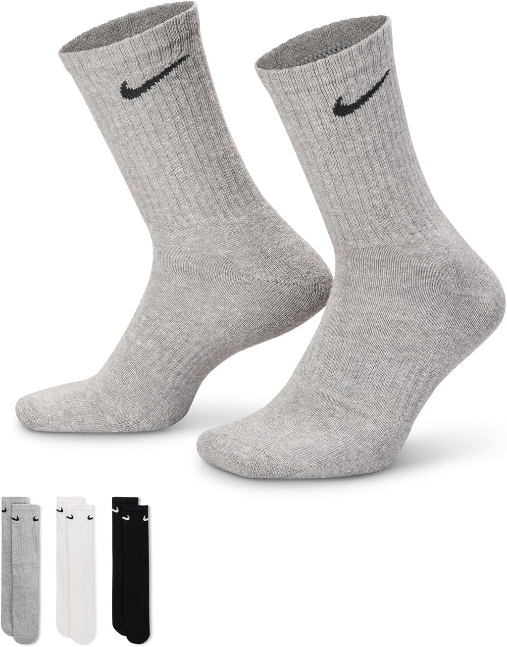 Nike Adult Everyday Cushioned Training Crew Socks (6-Packs) | Mens & Womens