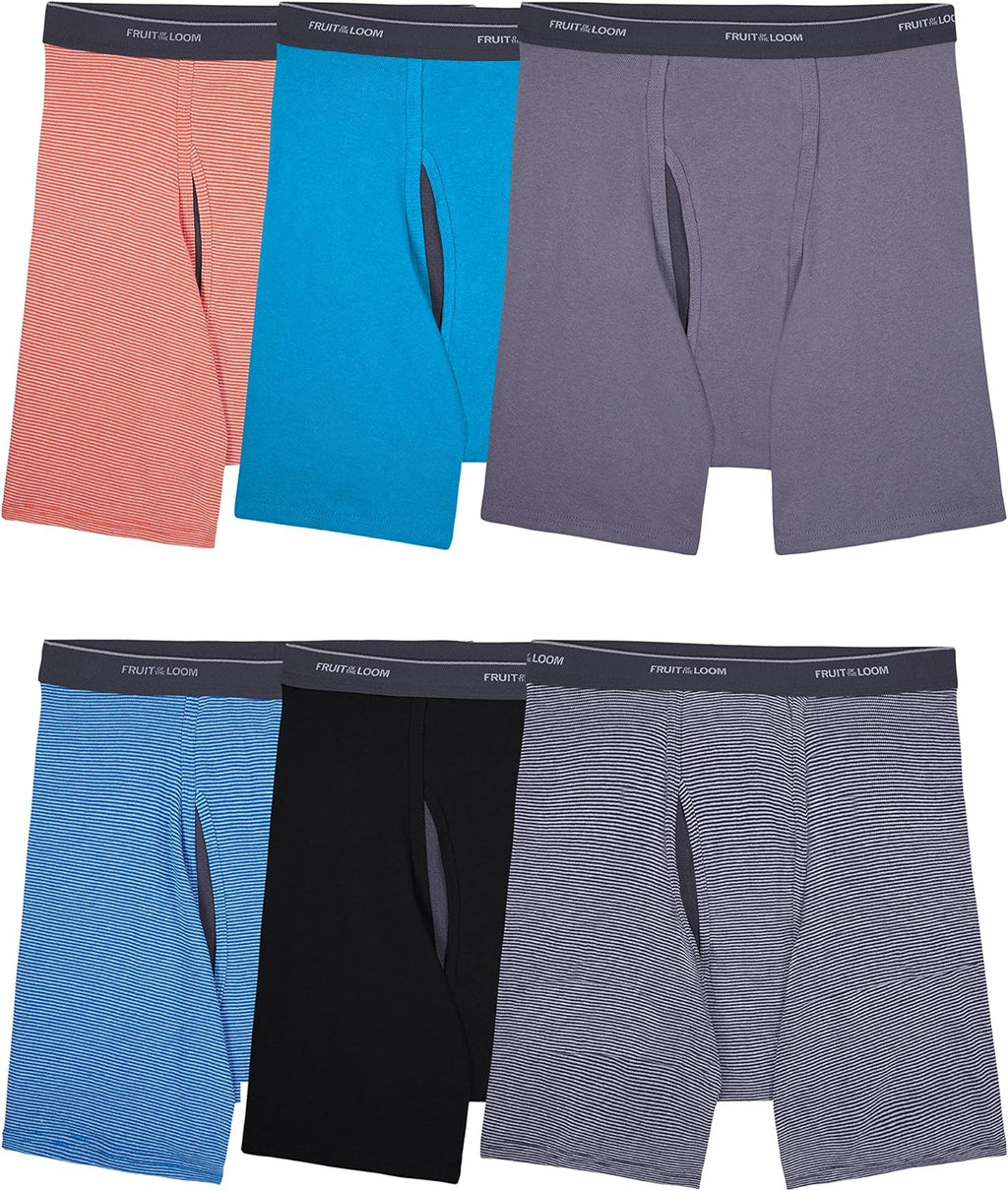 Fruit of the Loom Men's Coolzone Boxer Briefs, Moisture Wicking & Breathable