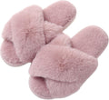 Evshine Memory Foam Fuzzy House Slippers for Women