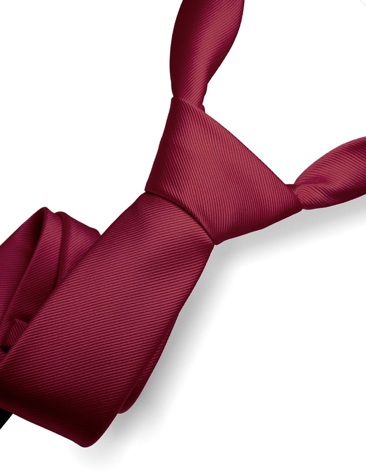 RBOCOTT Solid Color Tie Formal Necktie for Men