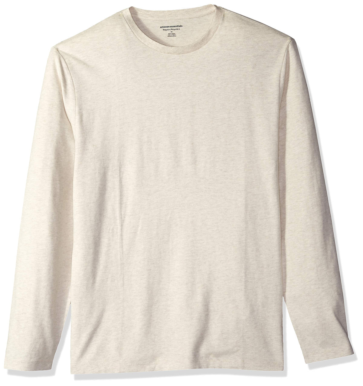 Amazon Essentials Men's Regular-Fit Crewneck Long-Sleeve T-Shirt, Casual Cotton Jersey