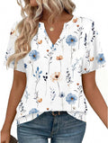 Zeagoo Womens Tops Short Sleeve V Neck Tee Shirts Cute Dressy Casual