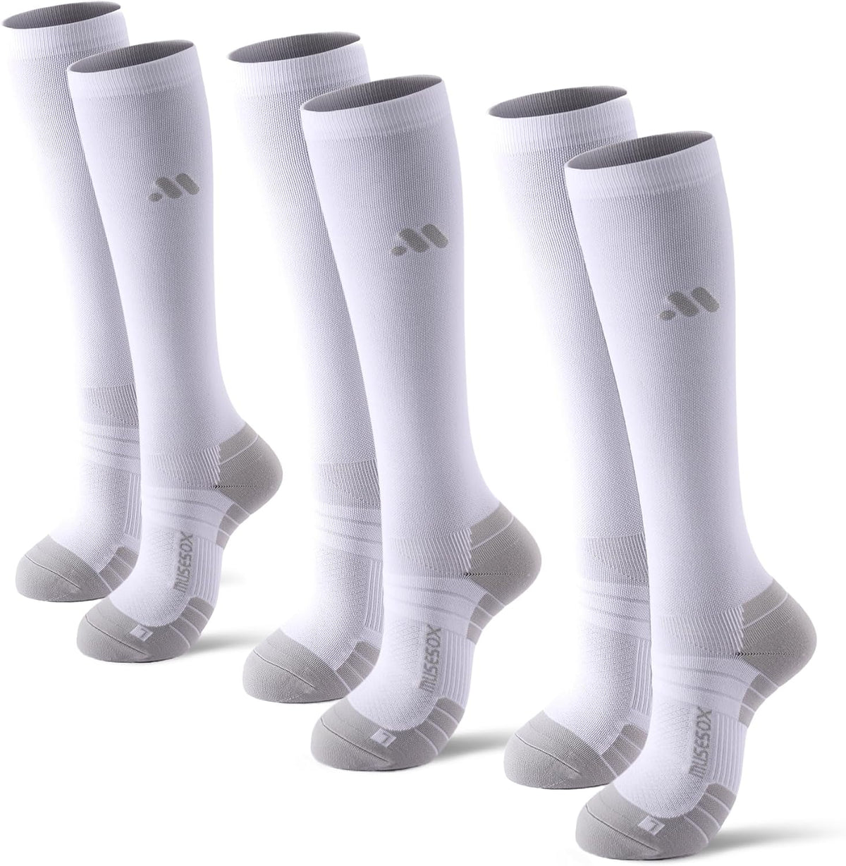 Compression Socks for Women and Men,15-20 mmHg Support(3 Pairs)