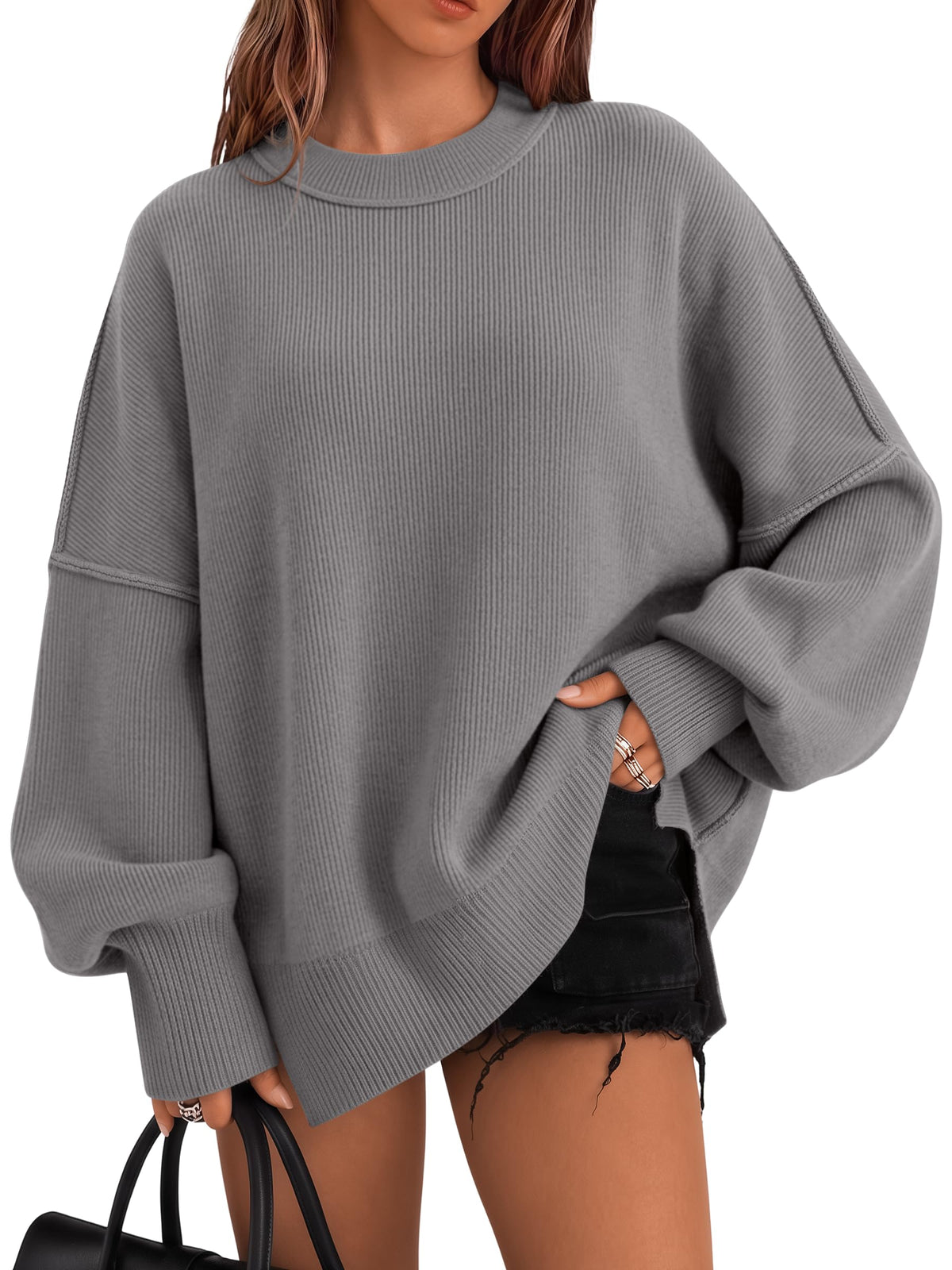 LILLUSORY Oversized Sweaters for Women 2026 Fall Fashion Outfits Clothes
