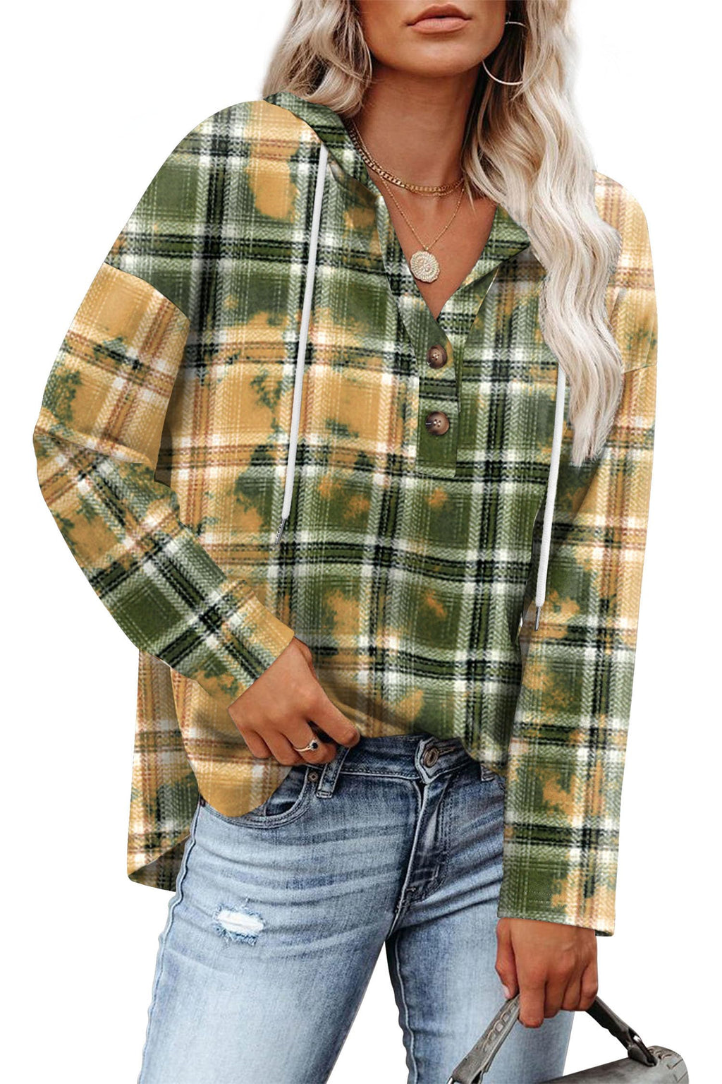RUMIA Womens Tops V Neck Sweatshirt for Women Pullover Fall Outfits Loose