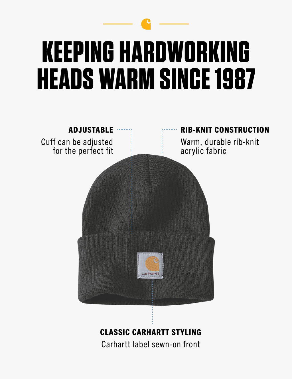 Carhartt Men's Iconic A18 Watch Cap Beanie