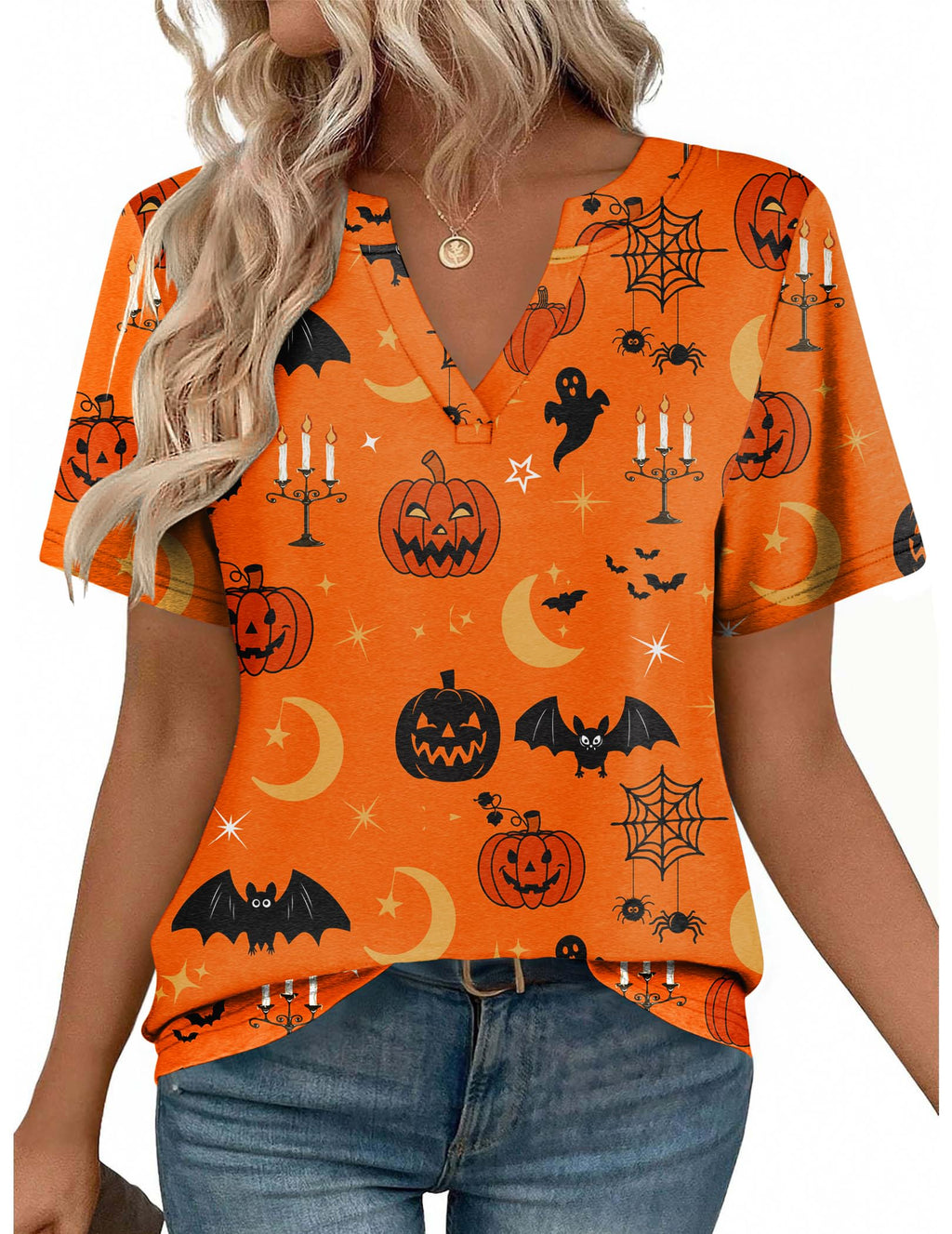 Zeagoo Womens Tops Short Sleeve V Neck Tee Shirts Cute Dressy Casual