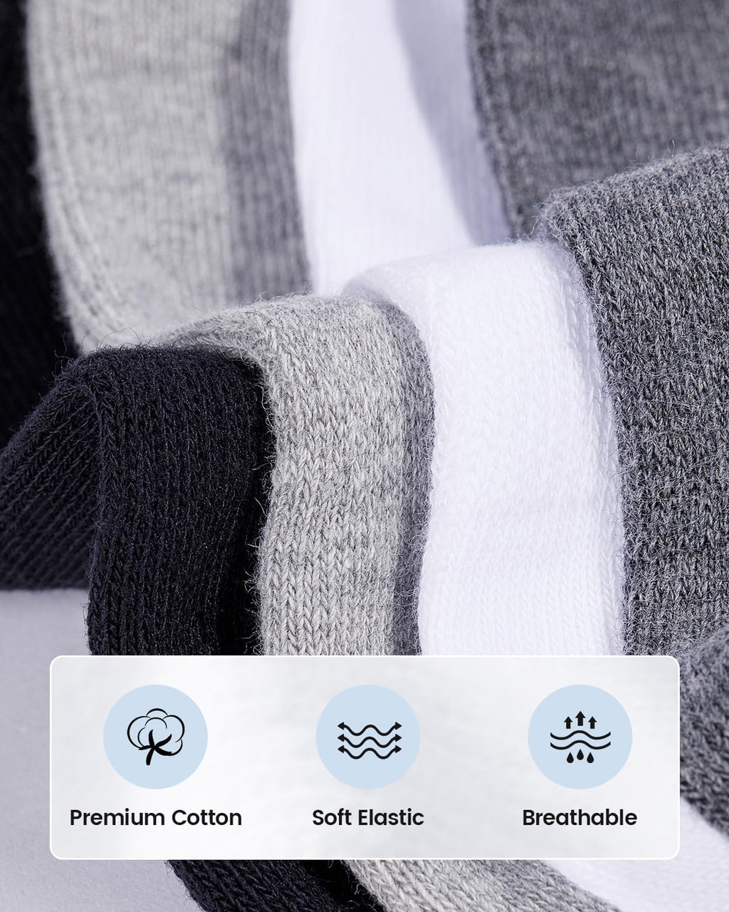 IDEGG Women & Men No Show Low Cut Anti‑Slip Casual Sports Running Socks