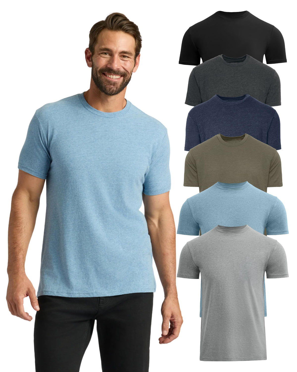 True Classic Mens T-Shirts – Short Sleeve Crew Neck