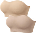 LetsJoli Strapless Bras for Women Push Up Bandeau Wireless Tube Padded Bra