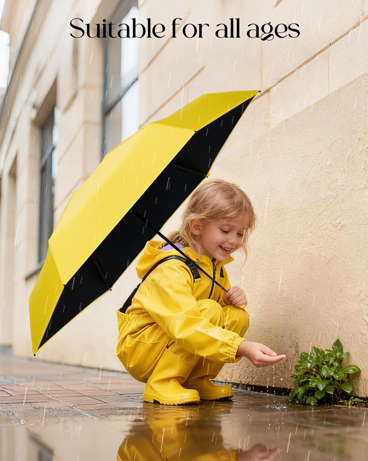 Seniny Mini Travel Umbrella with Case, Compact Pocket Size UV Sun & Rain