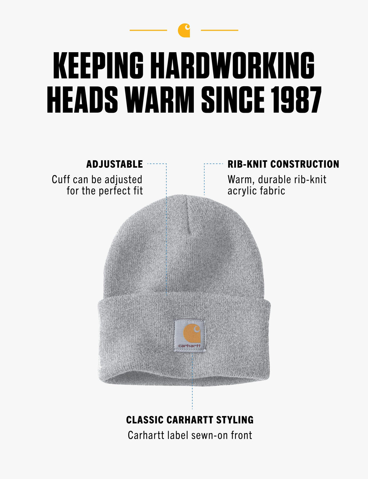 Carhartt Men's Iconic A18 Watch Cap Beanie