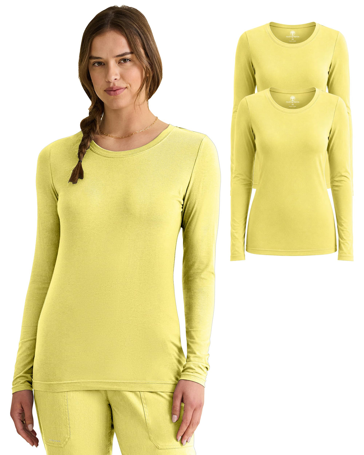 Healing Hands Underscrub Long Sleeve Women Knits Scrub Tops