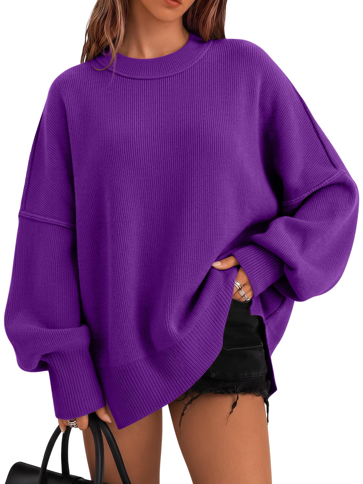 LILLUSORY Oversized Sweaters for Women 2026 Fall Fashion Outfits Clothes