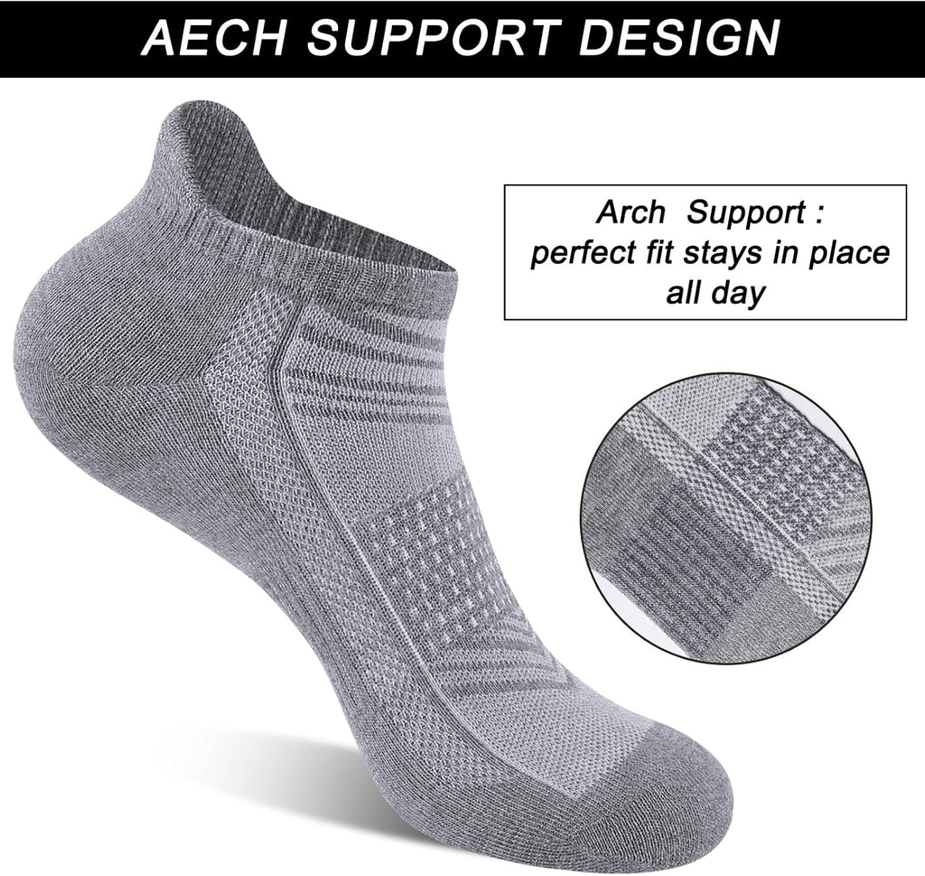 shnn 14 Pairs Mens/Womens Ankle Socks Breathable Casual Low Cut Short Socks for Men/Women with Heel Tab
