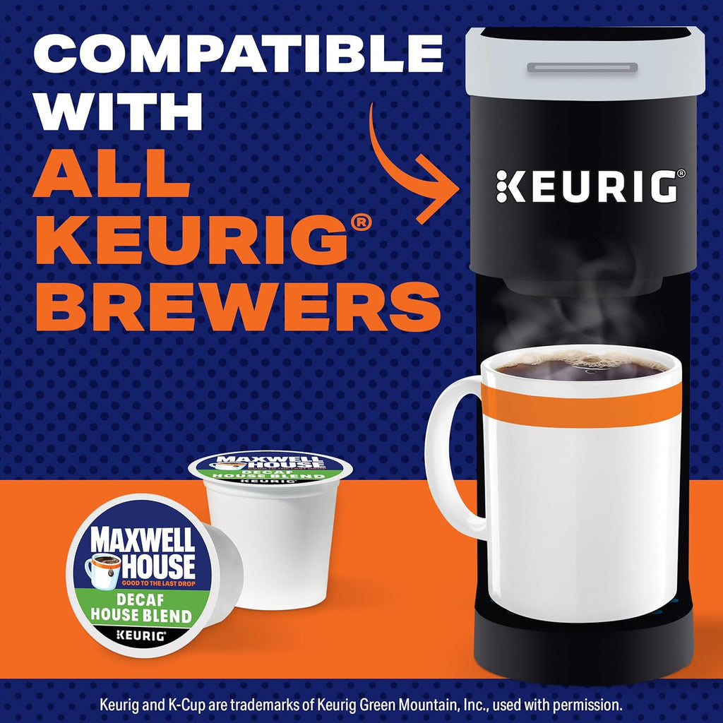 Maxwell House Decaf House Blend Medium Roast K-Cup Coffee Pods, 84 ct Box