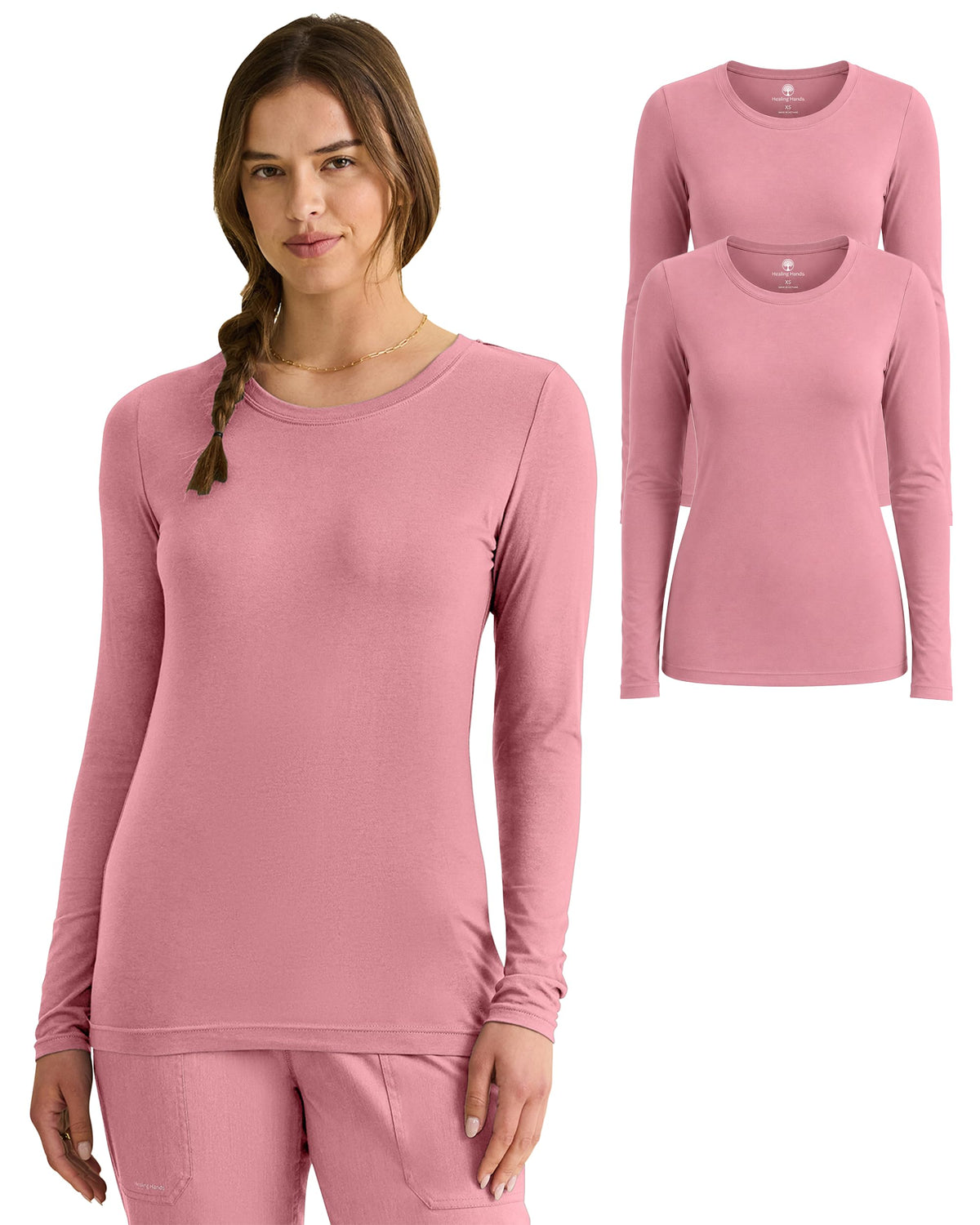 Healing Hands Underscrub Long Sleeve Women Knits Scrub Tops