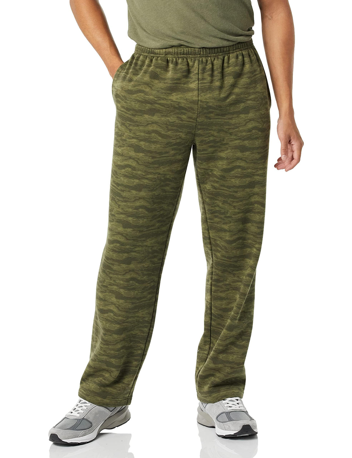 Amazon Essentials Men's Fleece Open Bottom Sweatpant (Available in Big & Tall)
