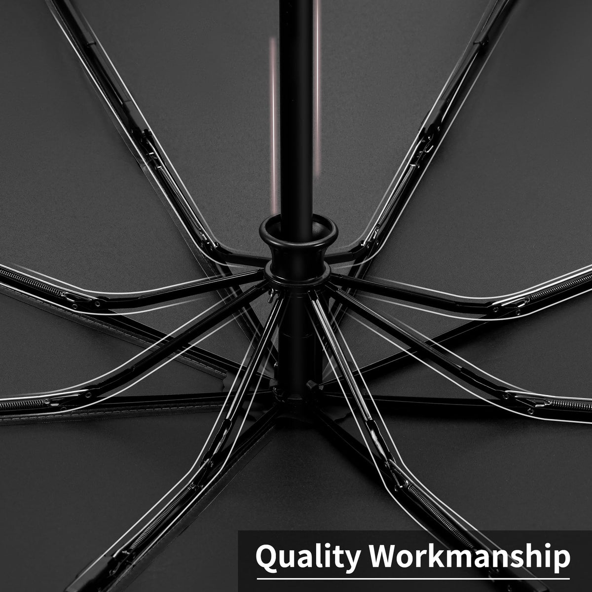 Seniny Windproof Travel Umbrella, Automatic Umbrellas for Rain, Portable & Compact Umbrellas for Backpack, Strong UV for Protection, Folding Small Sun Umbrella for Car, Walking