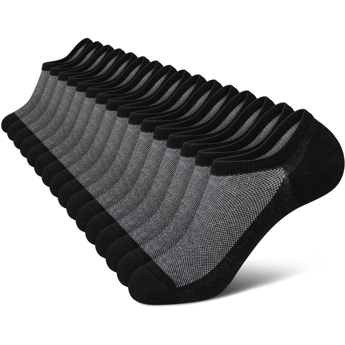wernies No Show Socks Men, Low Cut Ankle Short Casual Non Slip Socks