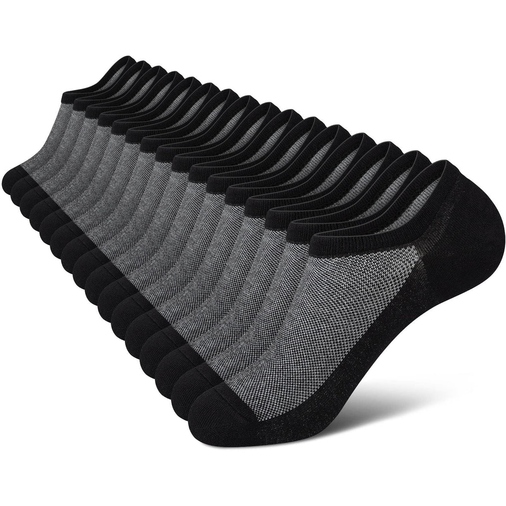 wernies No Show Socks Men, Low Cut Ankle Short Casual Non Slip Socks